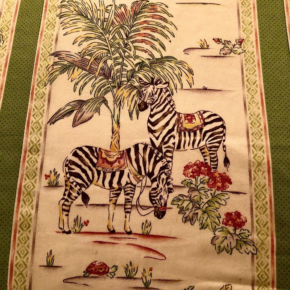 Beautiful Custom Tropical Queen Duvet - Zebras & Giraffes!
